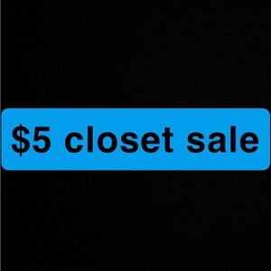 Blue Closet Sale Sign
